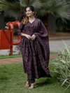 Purple Colour Rayon Printed Kurti With Pant Dupatta Wholesale Price In Surat Aaradhna 2052